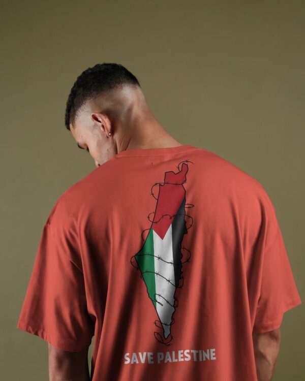 "Save Palestine" Oversized T-Shirt - Image 2