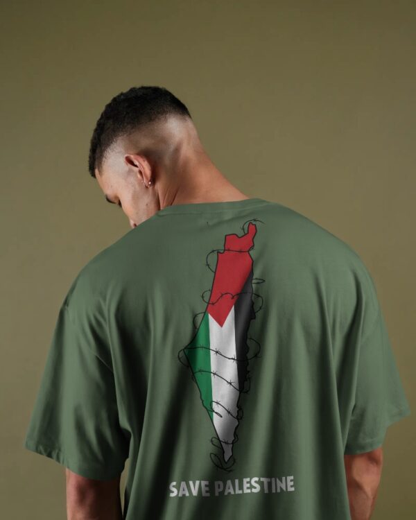 "Save Palestine" Oversized T-Shirt - Image 3